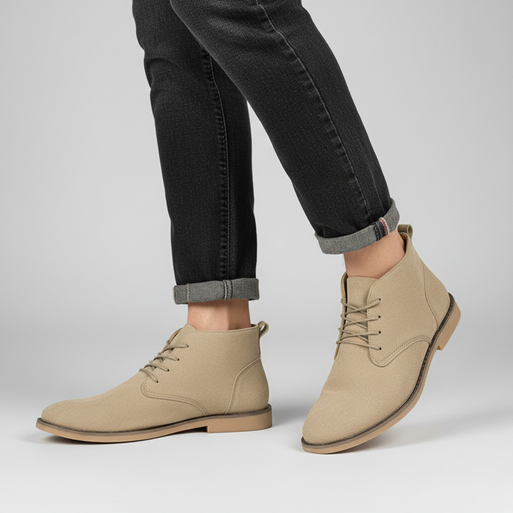 Elegant Mid-Height Lace-Up Boots - Ivan