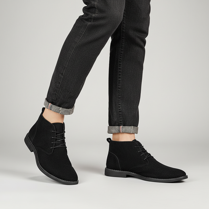 Elegant Mid-Height Lace-Up Boots - Ivan