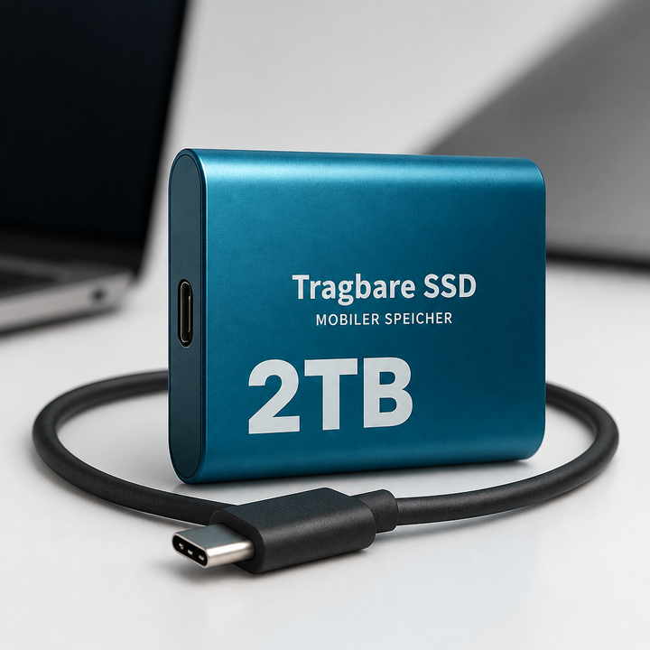 Portable USB-C SSD with 2 TB of Storage