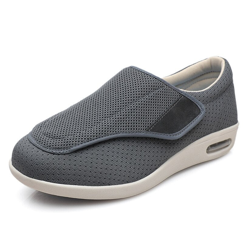 Wide Everyday Shoes with Hook-and-Loop Fastening – ComfortEase