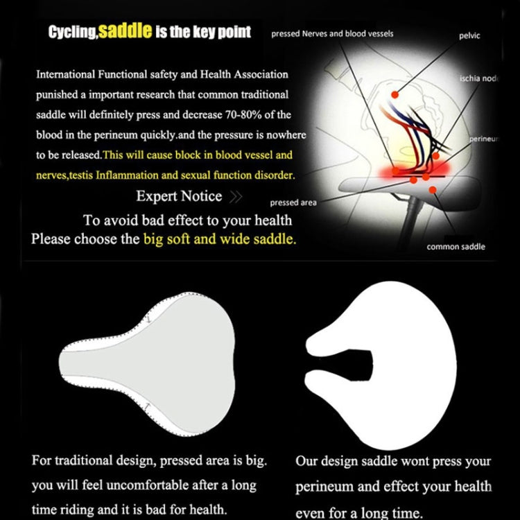 Bicycle Saddle | Noseless, Ergonomic | Generous Foam Padding | Ridora