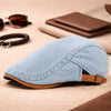 Men's flat cap | Retro denim newsboy cap