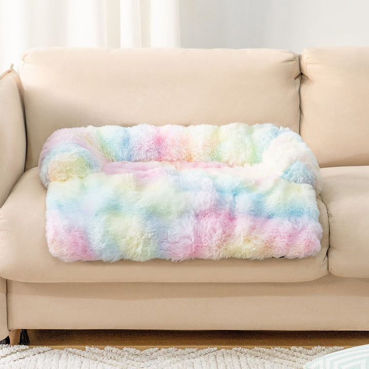 Plush Anti-Slip Dog Sofa Mat – Calming & Protective