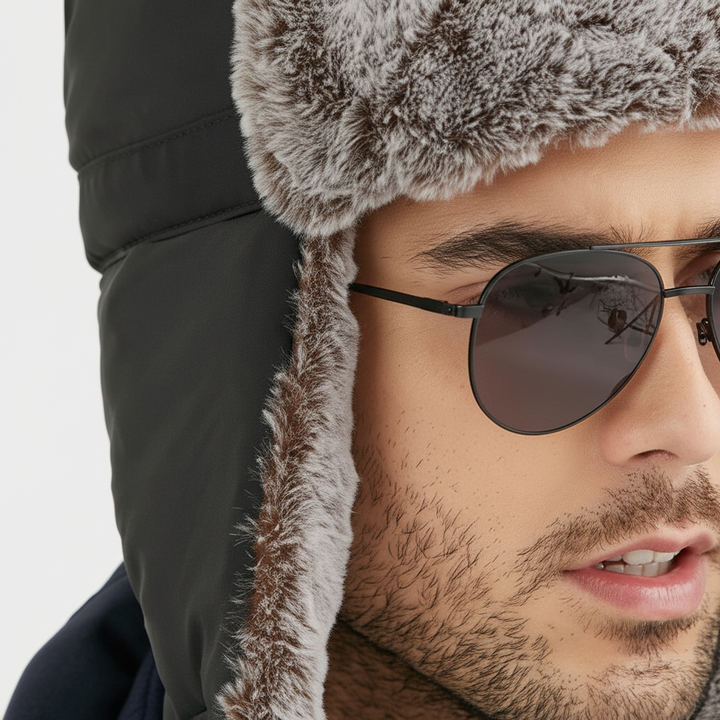 Lined Winter Hat with Ear Flaps - AlpineFleece