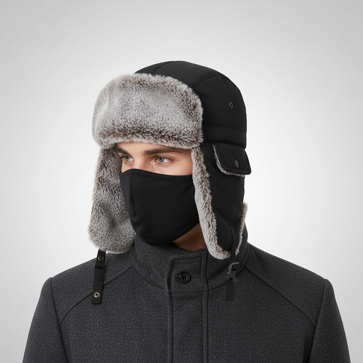 Lined Winter Hat with Ear Flaps - AlpineFleece