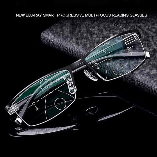 Optivista Smart Progressive Glasses | Automatic Field-of-Vision Adjustment &amp; Blue Light Filter