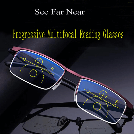 Optivista Smart Progressive Glasses | Automatic Field-of-Vision Adjustment &amp; Blue Light Filter