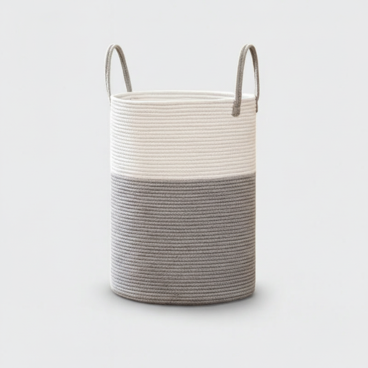 Large-Capacity Cotton Rope Basket – LaundriGo