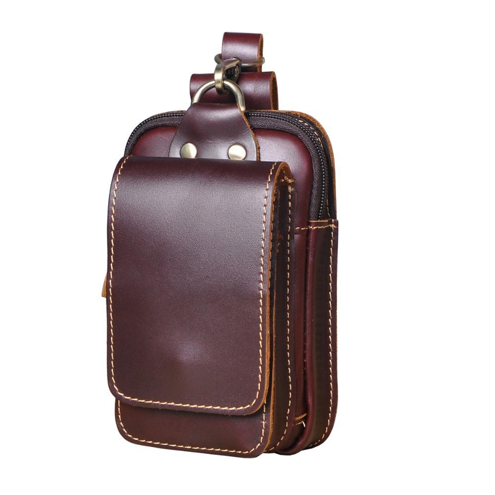 Men's High-Quality Leather Belt Bag - Guardian Leather