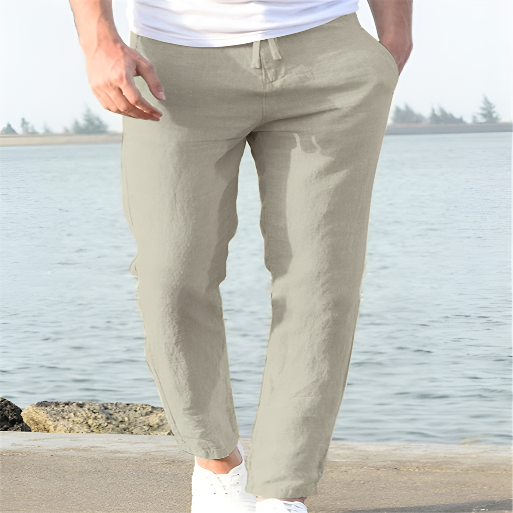 Men's Linen Trousers  Casual Style for Warm Days