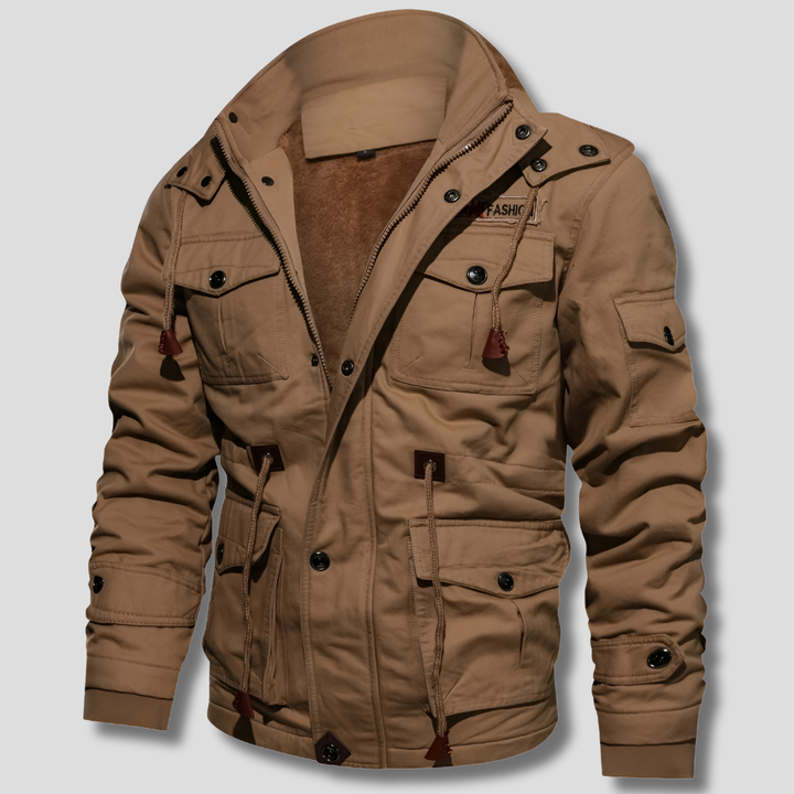 Men’s Robust Jacket – Solid Layer for Cold & Windy Days