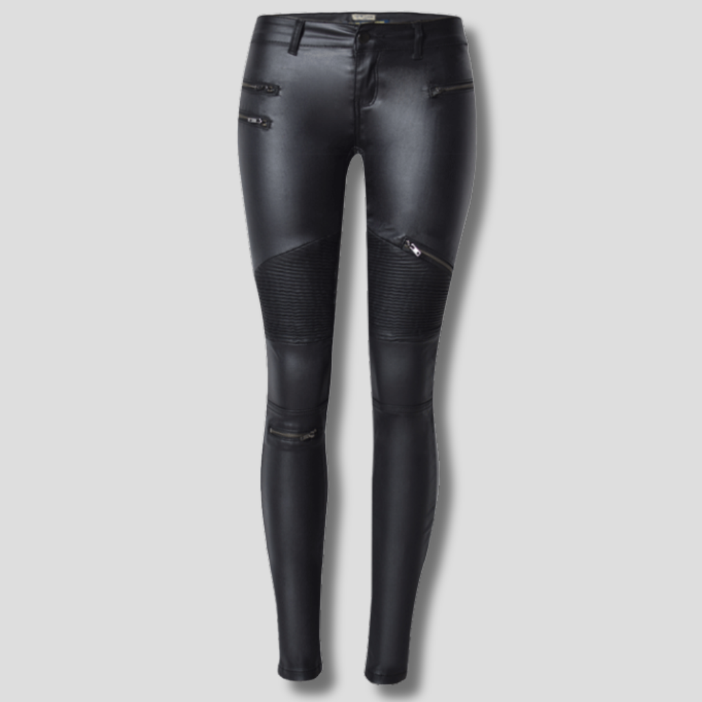Women’s Faux-Leather Slim Pants