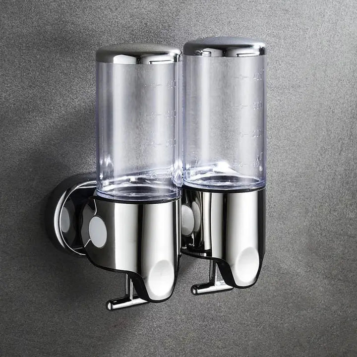 PureFlow - Wall-Mounted Soap Dispenser with Two Compartments for an Elegant Bathroom