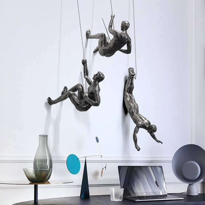 Mountain Climber Wall Sculpture – PeakFigures