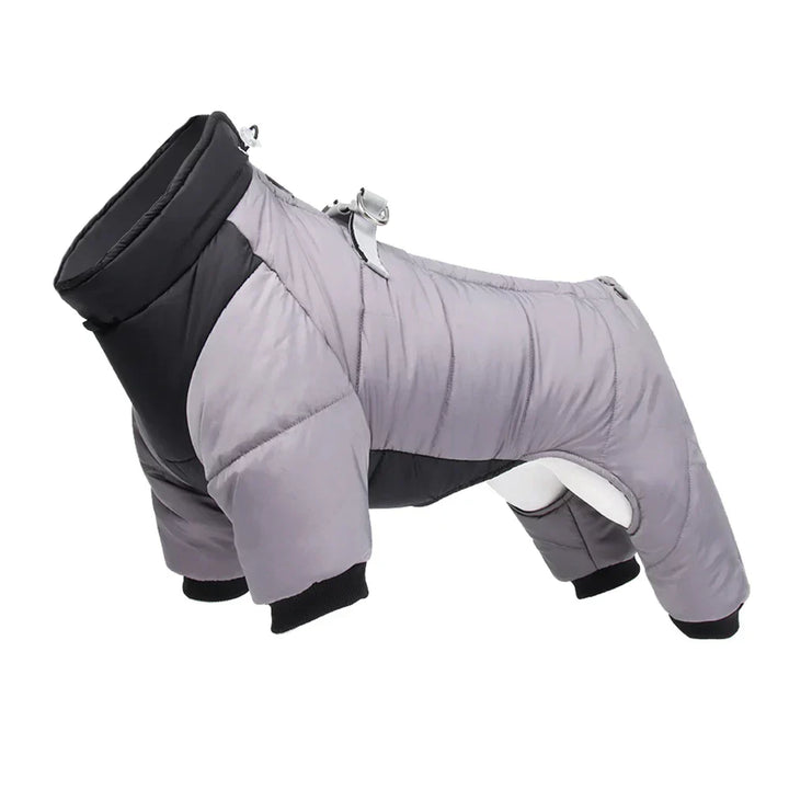 FurLuxe Waterproof Winter Coat with Harness Opening - Coat for Small and Medium Dogs
