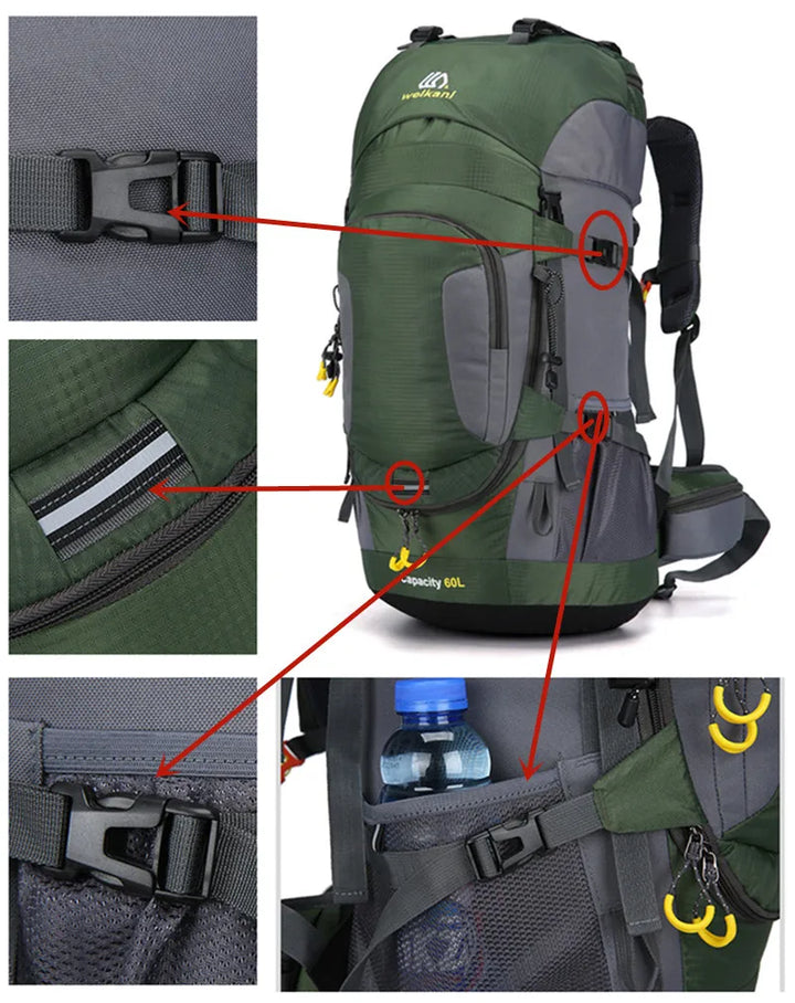 60L Waterproof Rucksack - AdventurePro