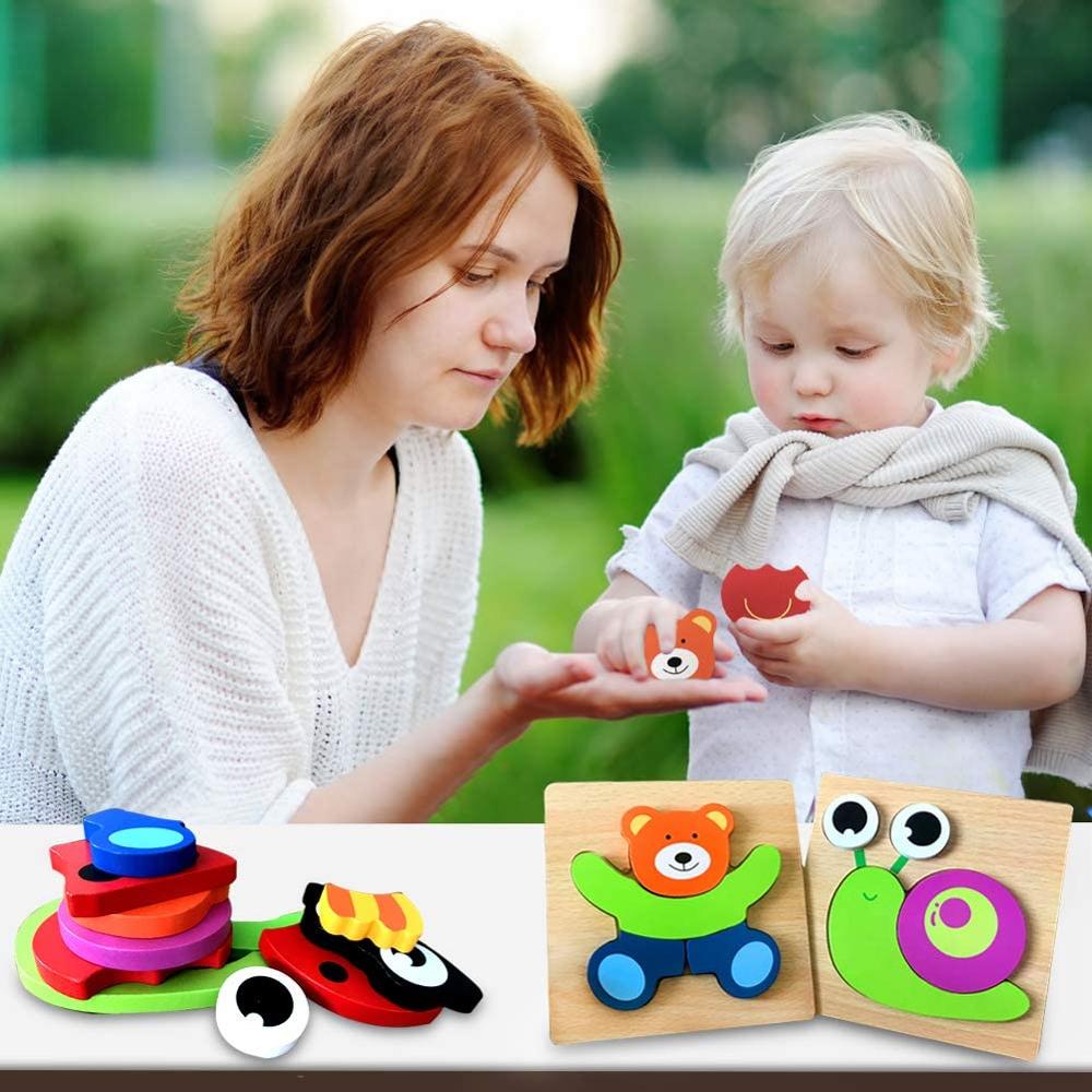 Wooden Montessori Puzzle – ColourJoy (Buy 1 Get 1 Free)
