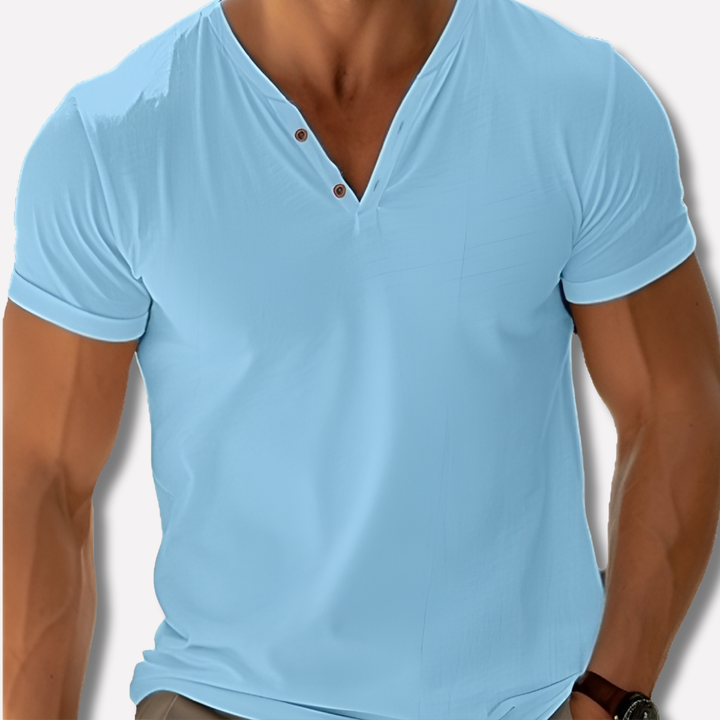 Classic V-Neck Men's Shirt – Timeless Elegance Meets Everyday Comfort