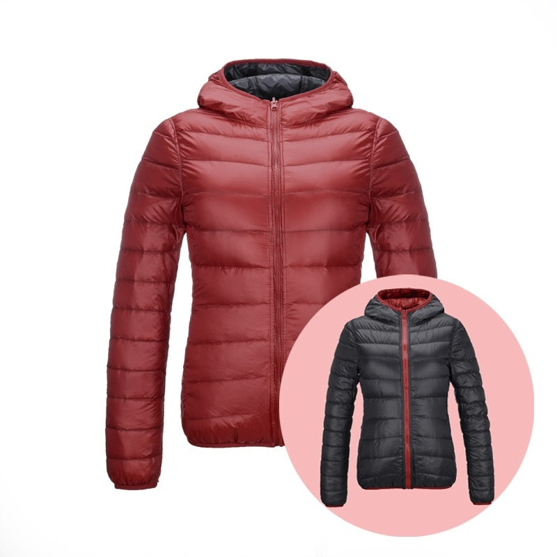 Women's Reversible Down Jacket for Spring 2026 – Aurora