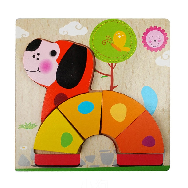 Wooden Montessori Puzzle – ColourJoy (Buy 1 Get 1 Free)