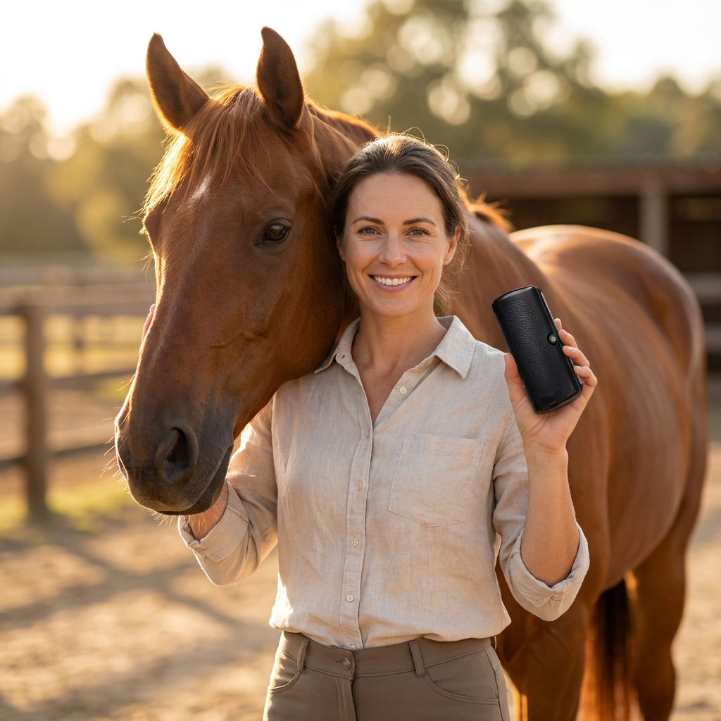 Detangling brush for mane, tail and coat - gentle, pain-free grooming