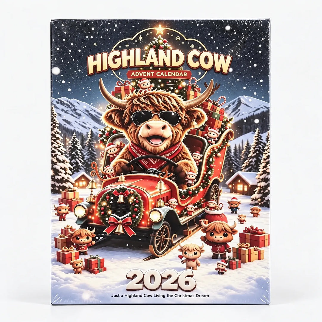 Highland Cow Christmas Advent Calendar - Moozle