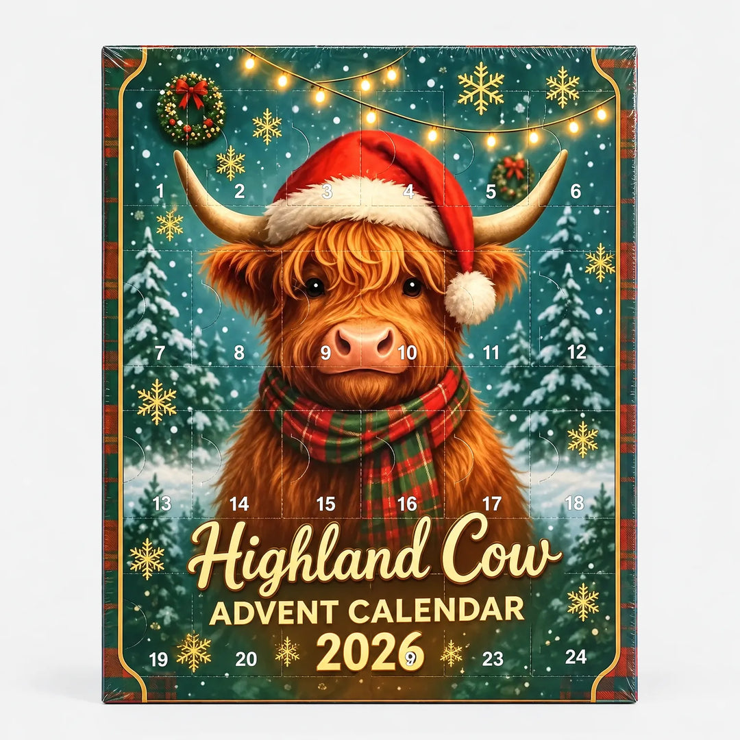 Highland Cow Christmas Advent Calendar - Moozle