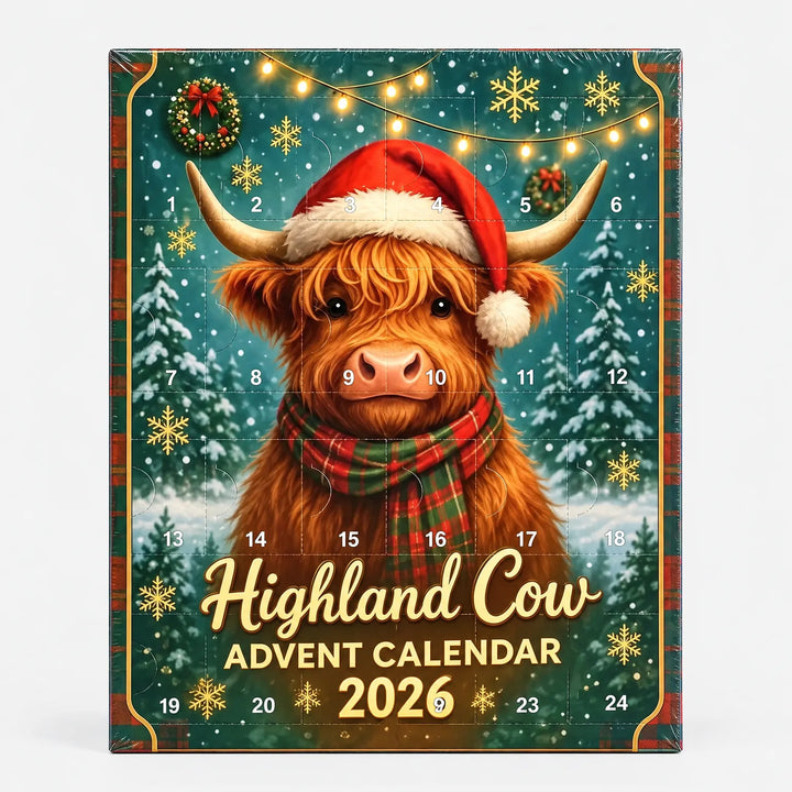 Highland Cow Christmas Advent Calendar - Moozle