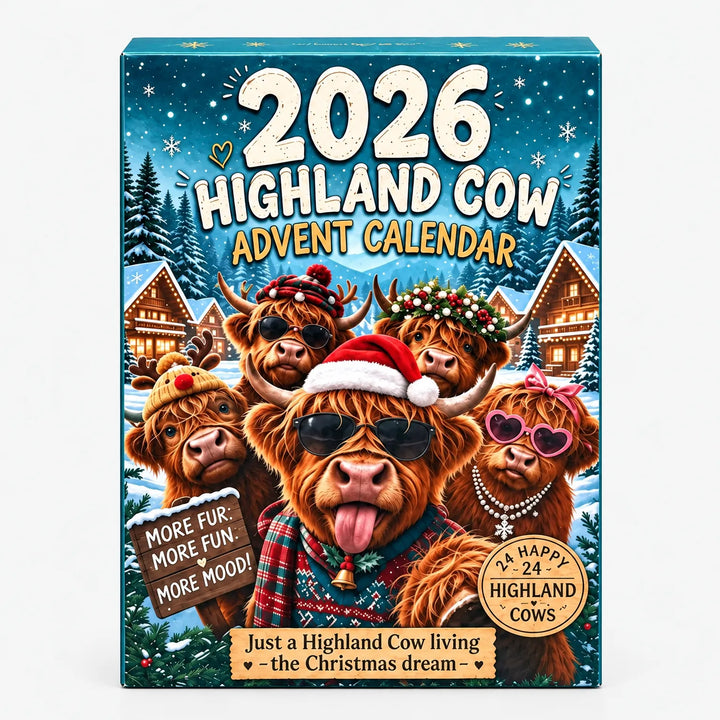 Highland Cow Christmas Advent Calendar - Moozle