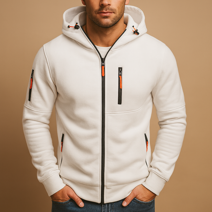 Men's Hoodie | Zip & Adjustable Hood