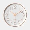 Elegant, Silent Wall Clock with Raised Numbers
