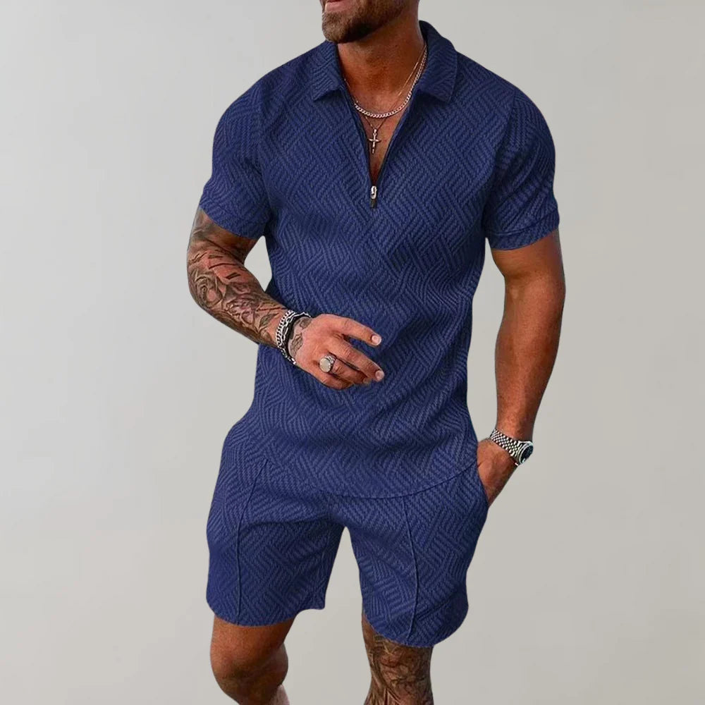 Two-Piece Summer Set for Men Casual Comfort Designed for Summer Days