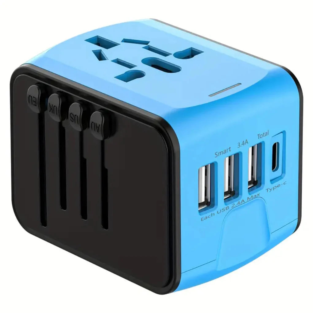 International Travel Plug Adapter Compact, Safe & Fast Charging for Global Use
