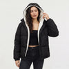Women's Winter Coat with Hood and Fleece Lining