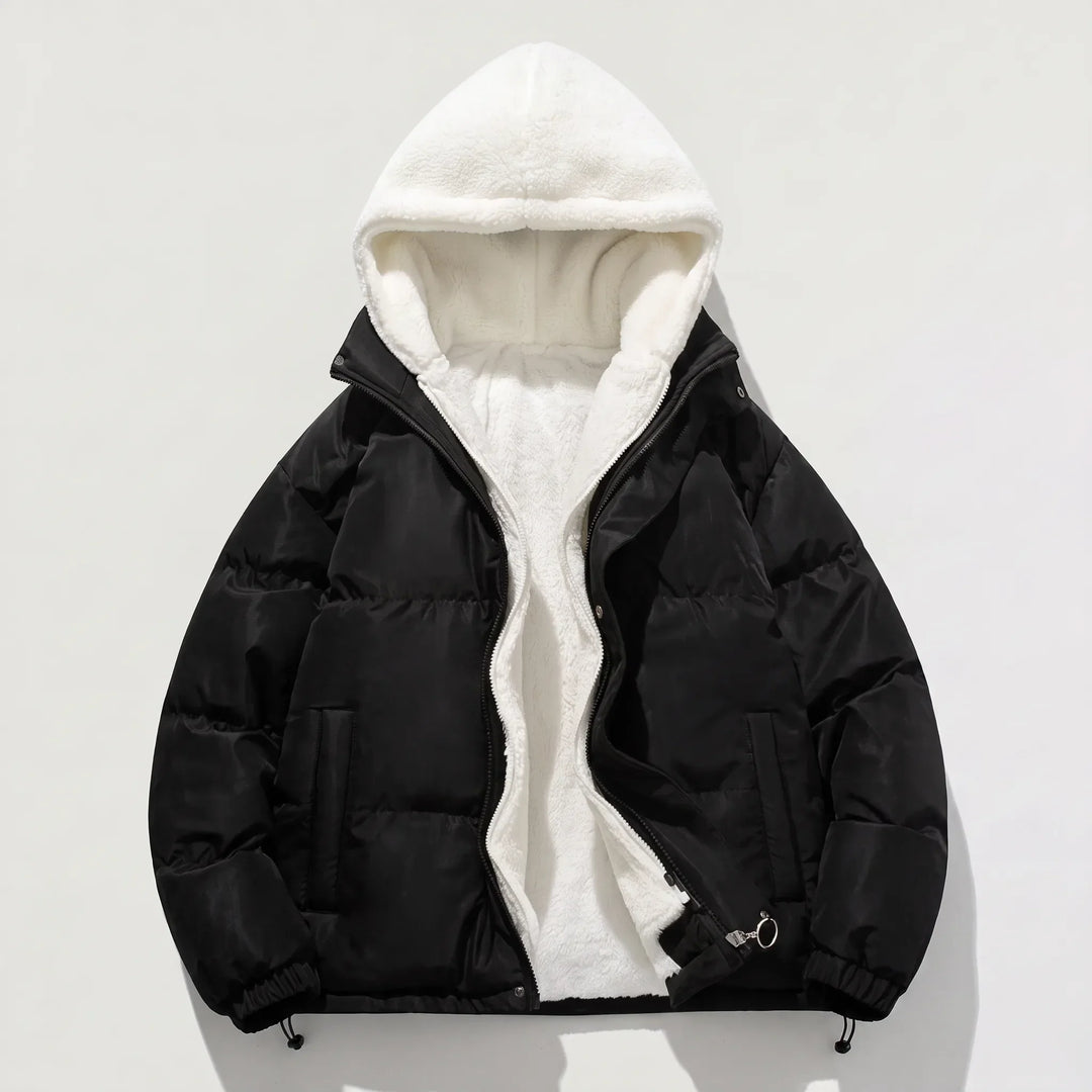 Women's Winter Coat with Hood and Fleece Lining