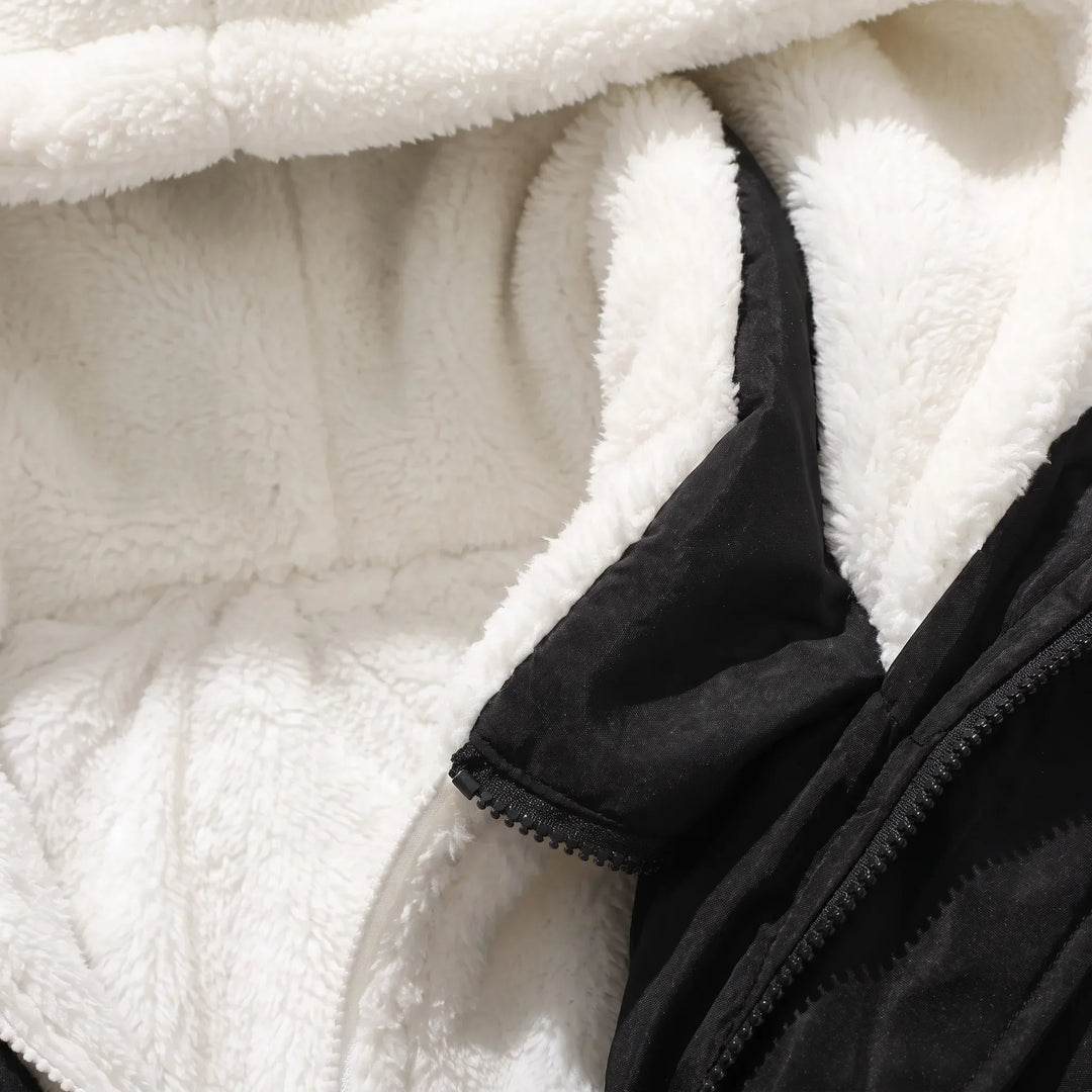 Women's Winter Coat with Hood and Fleece Lining