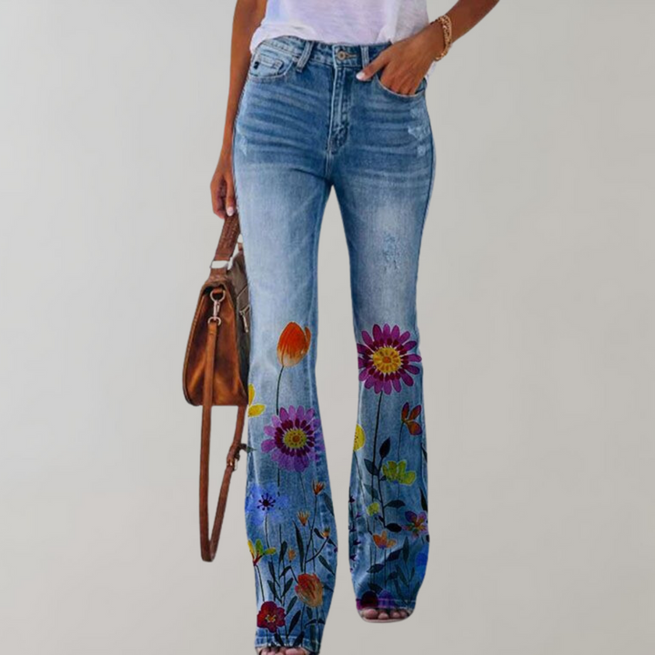 Flare Designed Denim Pants for Women