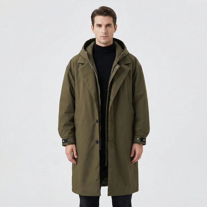 Classic Parka Trench Coat for Men - Armando