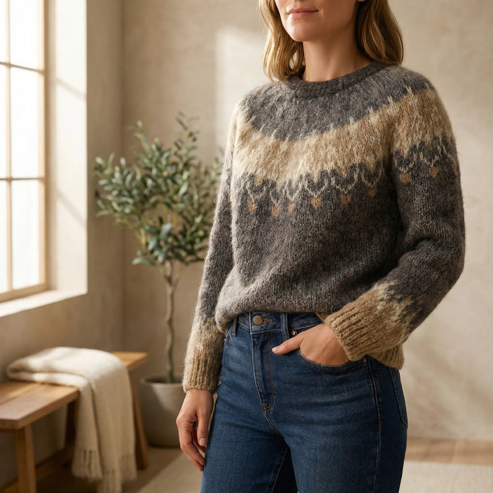 Classic Crew Neck Sweater - Xenia