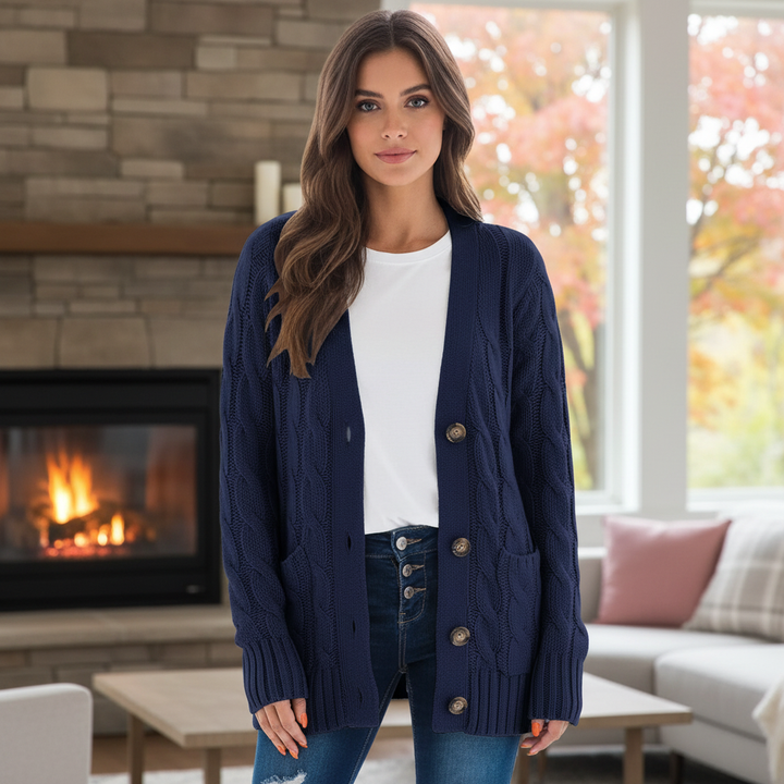 Classic Knitted Cardigan - Clara