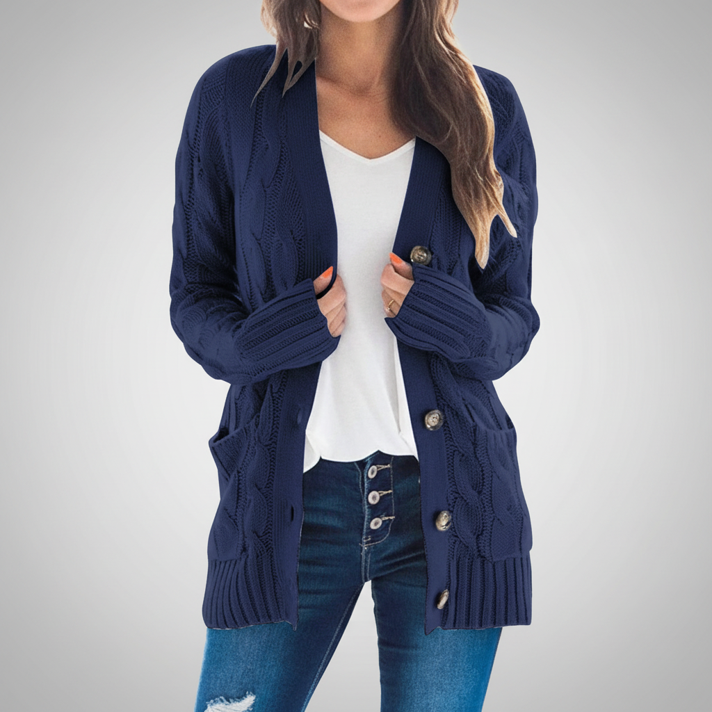 Classic Knitted Cardigan - Clara