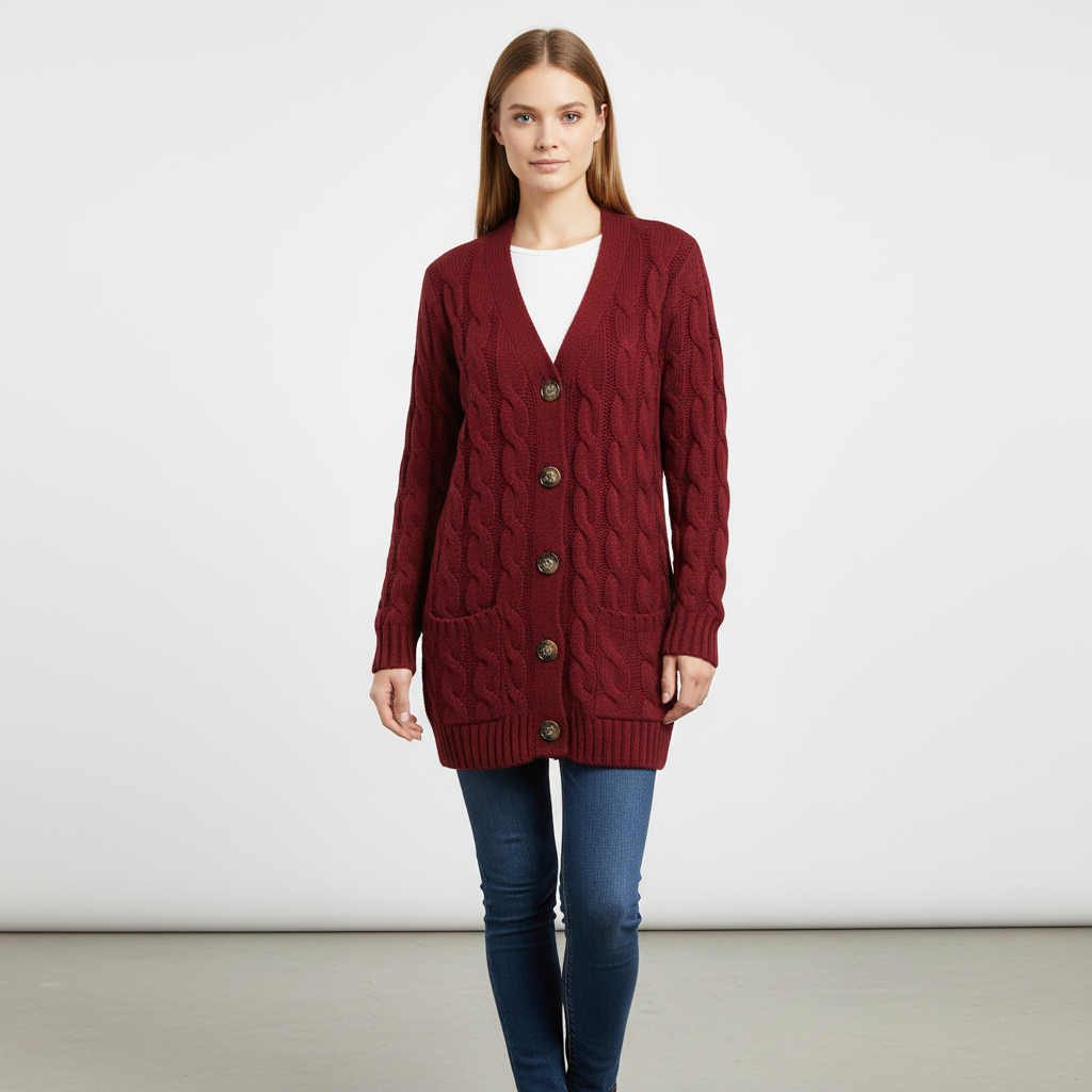 Classic Knitted Cardigan - Clara