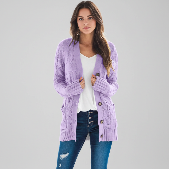 Classic Knitted Cardigan - Clara