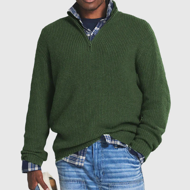 Men's Wool Half-Zip Sweater