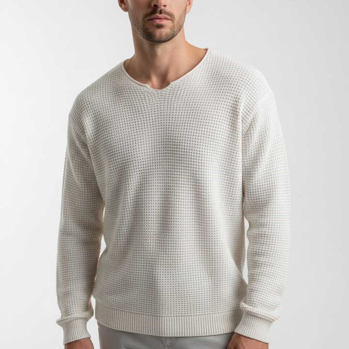 Long-Sleeved Knitted Sweater - WarmthSweater