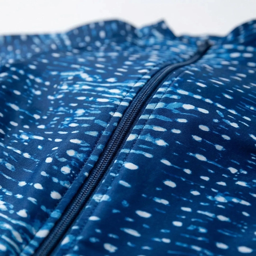 Patterned Long-Sleeved Monokini - Cetaform