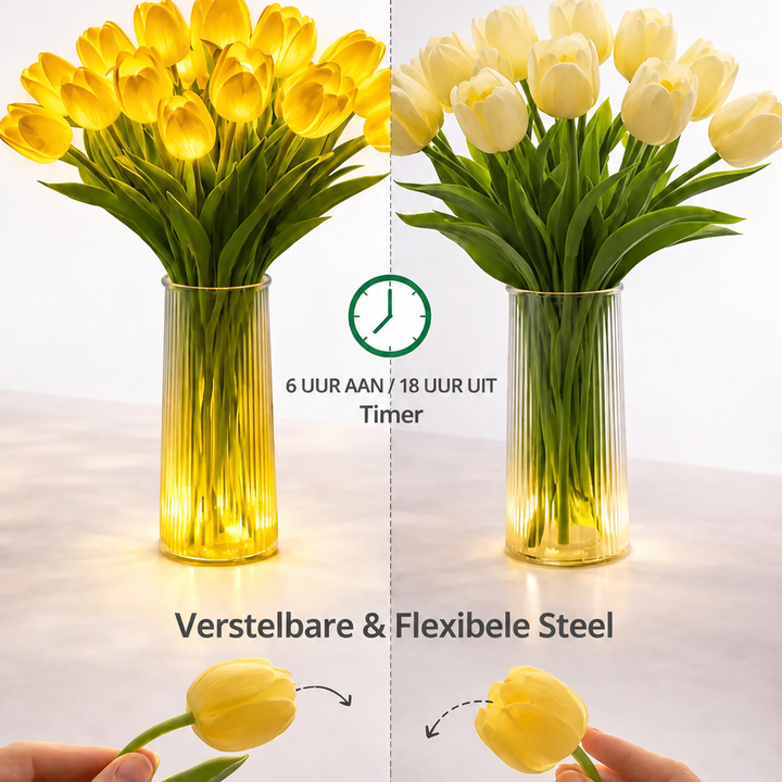 Cozy LED flower lamp for warm, atmospheric light