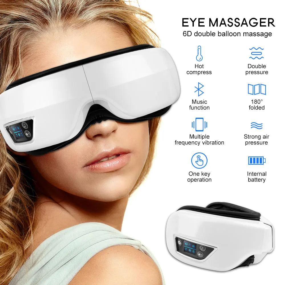 6D Eye Massager | Smart Airbag Vibration Eye Care