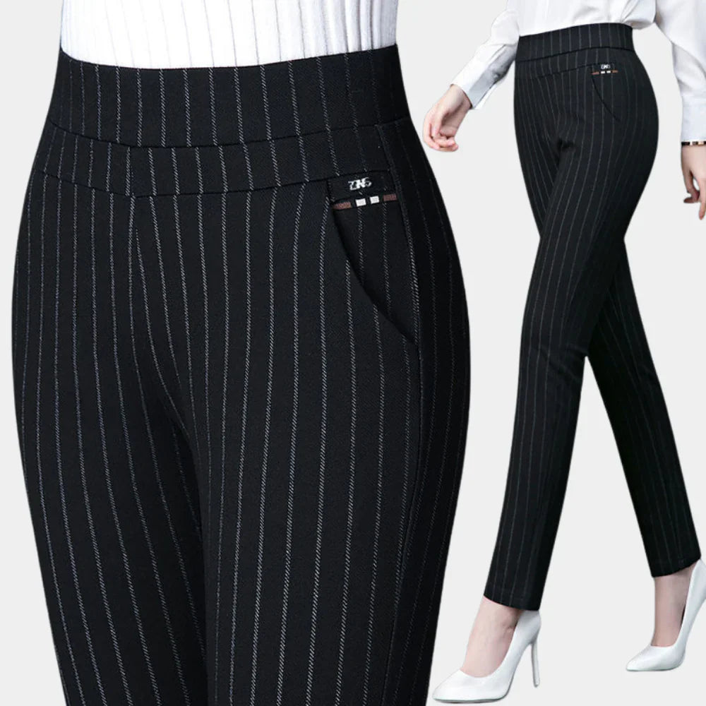 Comfortable High-Waisted Stretch Trousers