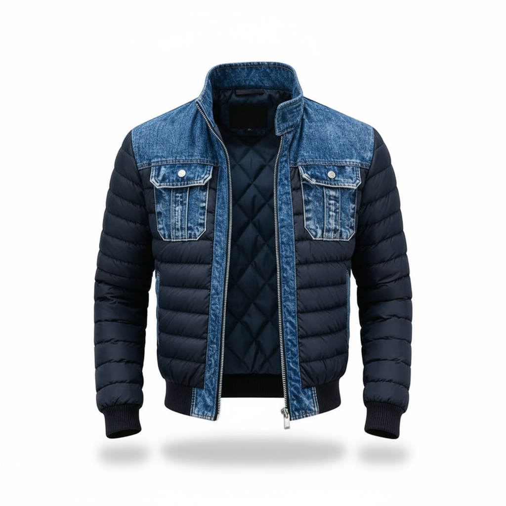 Jori™ | Stylish Quilted Denim Jacket